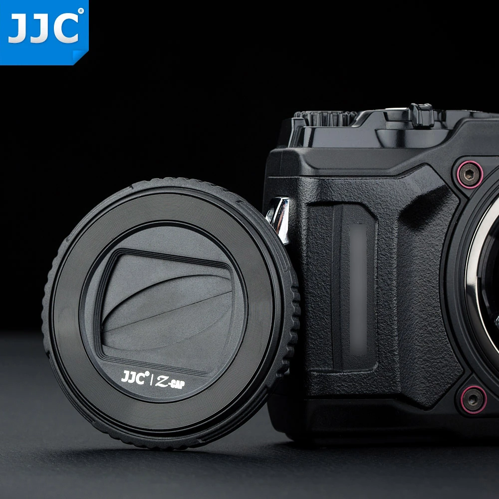 JJC Z-TGS Auto-Objektivdeckel F&uuml;r Olympus TG-6 TG-5 TG-4 TG-3 TG-2 Re. LB- T01