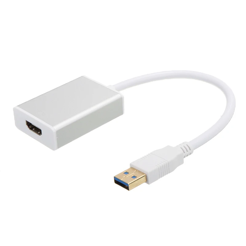 Onsale 1080P USB 3,0 к HDMI адаптеры белый Высокое качество видео графический адаптер конвертер кабель подходит для ПК HDTV HD