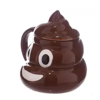 

The Whole Person Is Funny Spoof Stool Mug Ceramic Coffee Cup Strange Personality Simple 3D Creative Cup