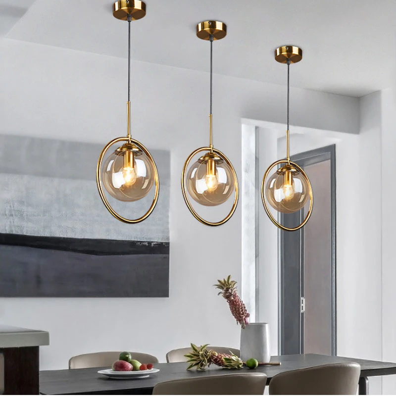 Modern Gold Glass Pendant lamp round ball Mirror Ball Light/Fancy Modern  pendant light for Living Room Hanging Light Fixtures|Pendant Lights| -  AliExpress