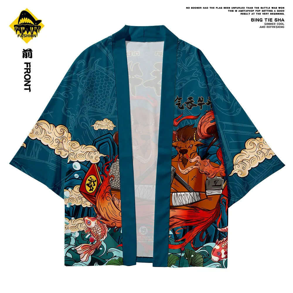 Male Samurai Costume Haori Obi Beach Kimono Cardigan Streetwear Men Kimono Clothes Yukata Jacket Oversize XS-6XL japanese kimono,japanese kimono cardigan,japanese kimono shirt