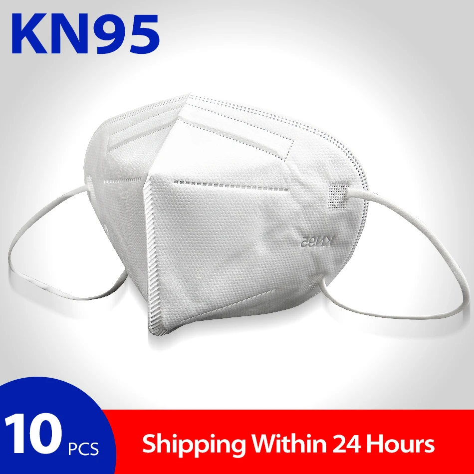 

KN95 Surgical Face Mask Medical Masks Virus Protection N95 Disposable Mascarillas Germ PPE Mouth Respirator Antivirus FFP2 KF94