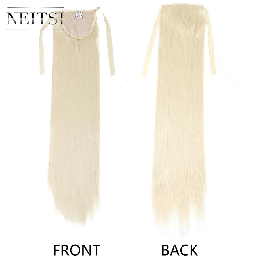 Neitsi 22 ''1 шт. заколки для волос конский хвост прямые Cabelos 613# термостойкая лента для женщин