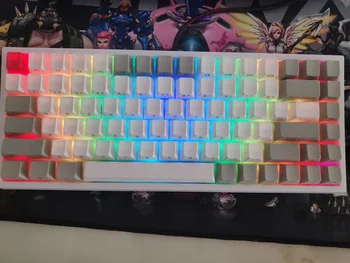 

Hot swap Keycool 84 RGB mechanical keyboard gateron red brown sakura keycap keycool84 keyboards