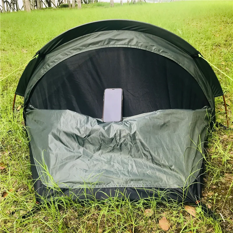 Ultralight Camping Tent Backpacking Tourist Tent Outdoor Sleeping Bag Bivy Bag Tent Waterproof Single Person Travel Bivvy Tent (3)