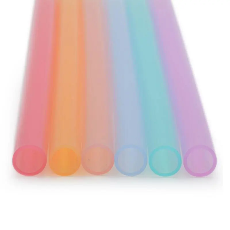 

Reusable Silicone Drinking Straws Long Flexible Straws with Cleaning Brushes Tumbler Bar Party Straws