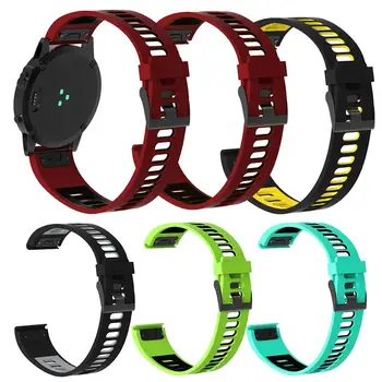 

22mm Silicone Watchband Wriststrap For Gar-min Forerunner 935 Fenix 5 Plus Smart Watch Band Replace Silicone Watch Strap Band