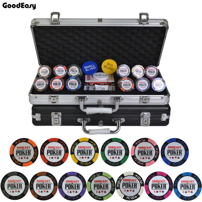 

Goodeasy Clay Poker Chips Set With Aluminum Suitcase Casino Wheat Poker Chip 14 Colors Texas Hold'em Cheap Factory Price