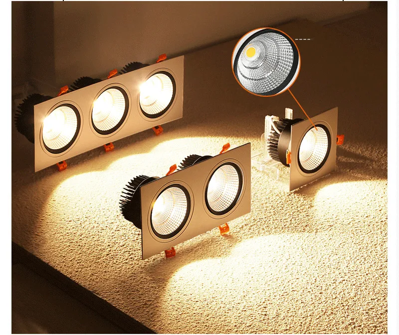 led斗胆灯双头射灯方形嵌入式豆胆灯酒店展厅背景灯双筒灯三头灯-tmall_09
