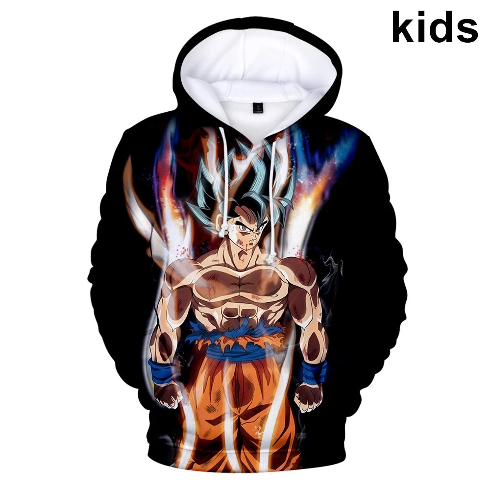 Sudadera con capucha 3D de Anime para hombre y mujer, chándal clásico de Goku de 3 a 16 años para y niña, ropa de gran tamaño|Sudaderas con capucha y sudaderas| - AliExpress