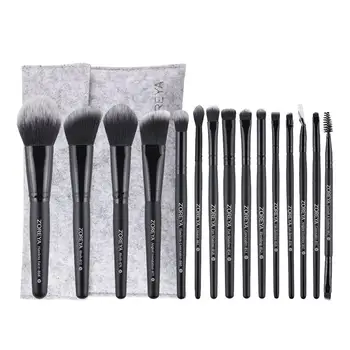 

15 pcs Makeup Brushes Kit Wood Handle Soft Synthetic Blush Brush Cosmetics Brush Powder Brush for Women Girls