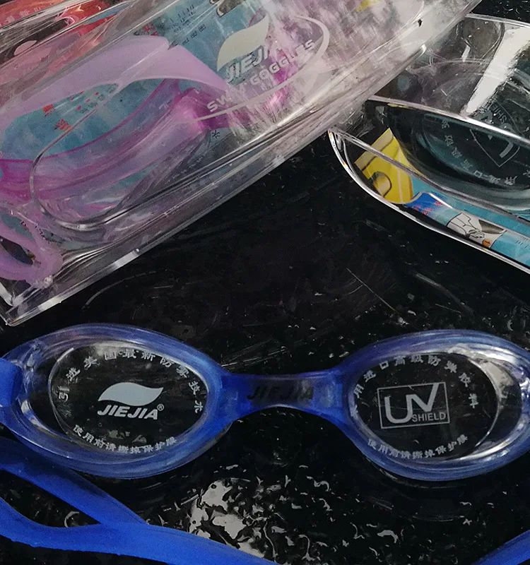 Usbnovel, противотуманные очки для плавания, противотуманные очки в штучной упаковке, гелевые очки, 6 лет или выше, очки для плавания