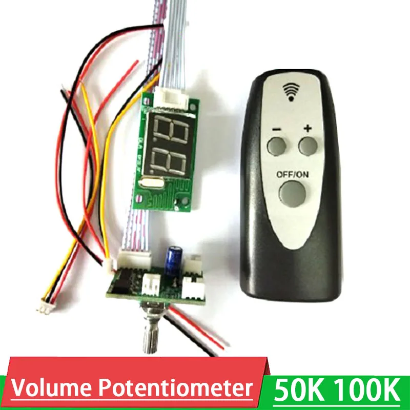 100k / 50k Double Digital Potentiometer Remote Control Volume Tone Led