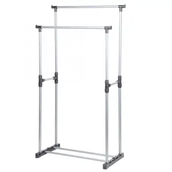 

Clothes Drying Rack Clothes Hanger Double Rod Clothes Hanger Garment Drying Rack Balcony Clothes Hanging Stand for Home Use