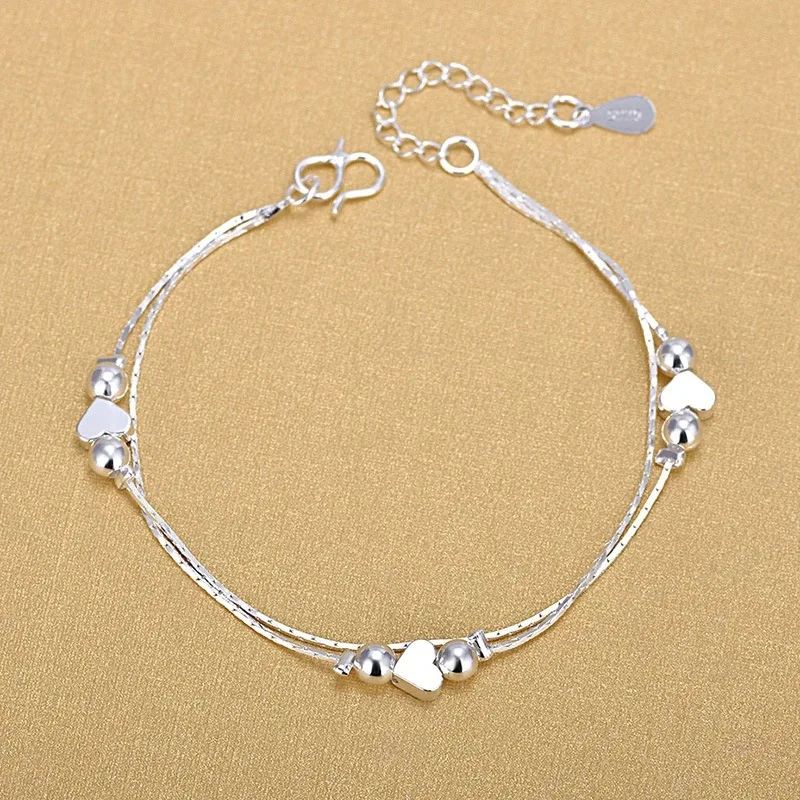 Silver Anklets 925 Fashion Silver Jewelry Chain Anklet for Women Girls Friend Foot Barefoot Sandals Beach Leg Jewelry SLE105 Silver Anklets 925 Fashion Silver Jewelry Chain Anklet for Women Girls Friend Foot Barefoot Sandals Beach Leg Jewelry SLE105