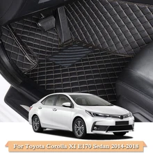 Автомобильный Стайлинг PU автомобильный коврик для Toyota Corolla X E140 XI E170 Sedan 2010- 5 мест LHD авто коврик для ног автомобильный коврик чехол