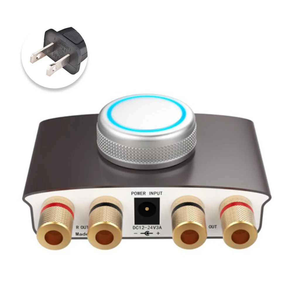 TPA3116 стерео аудио Универсальный мини мощность HIFI USB вход Цифровой Низкий уровень Шума светодиодный индикатор Bluetooth V4.2 усилитель из алюминиевого сплава