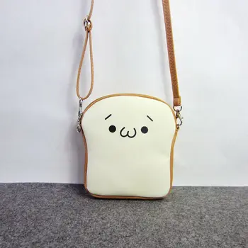 

New fashion expression small bag purse egg toast pattern shoulder messenger bag cute cartoon shoulder diagonal small female bag