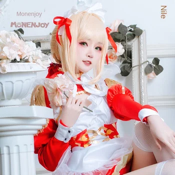 

Hot game High quality Nero Claudius Caesar Augustus Germanicus Cosplay Wig Yellow Cosplay Wigs Halloween Costumes Hair For Women