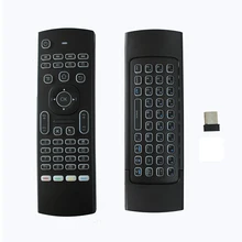 Клавиатура с подсветкой и радиочастотным пультом MX3 Air mouse с микрофоном IR Learning для Android tv Box Wins PC IP tv