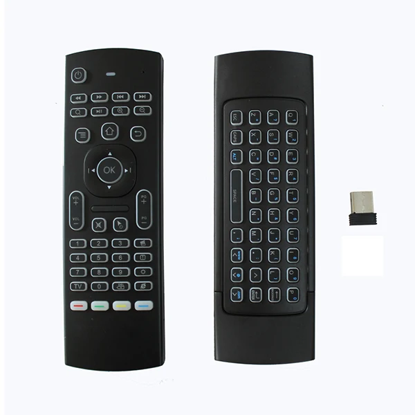 

Backlit Keyboard RF Remote MX3 Air Mouse with Microphone IR Learning for Android TV Box Wins PC IPTV