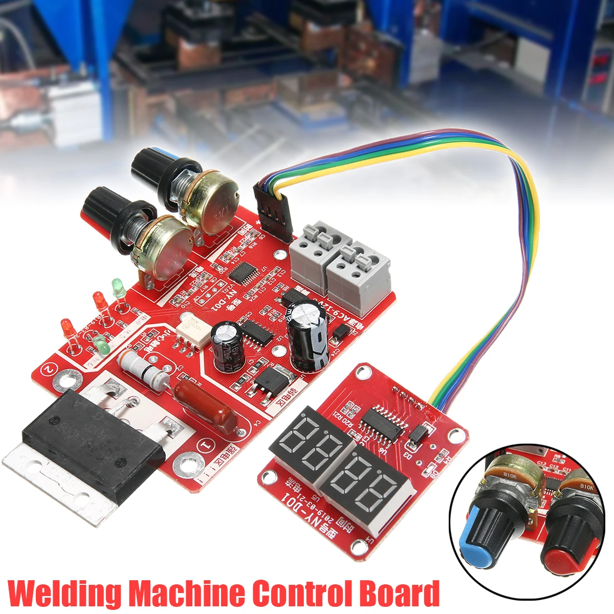 

100A Spot Welding Machine Control Board Welder Transformer Controller Board Timing Current Time Current Digital Display