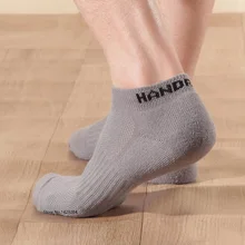 Новинка, повседневные носки ручной работы для мужчин и женщин, летние дышащие быстросохнущие Нескользящие мягкие удобные спортивные носки-башмачки, короткие носки
