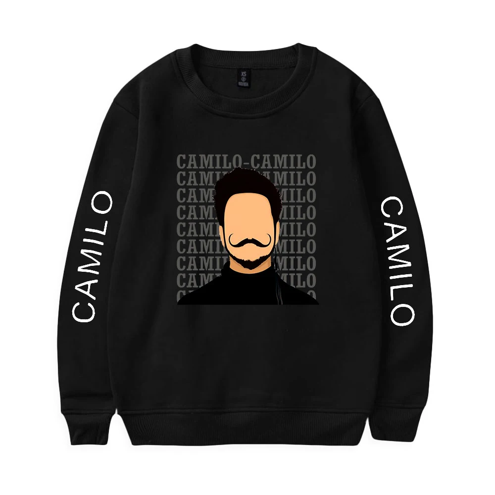 

Camilo Echeverry Print Loose Tops Sweater Series Women/Men Clothe Turtlenecks Sweet Style Round collar fleece Streetwear Style