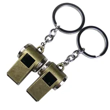 Креативный свисток брелок кулон отслеживание хороший инструмент ретро цвет сплав свисток брелок небольшие подарки