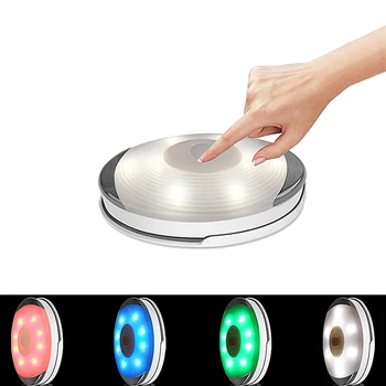 

LED cabinet lights colorful touch induction night light dimmable wardrobe lighting battery-powered