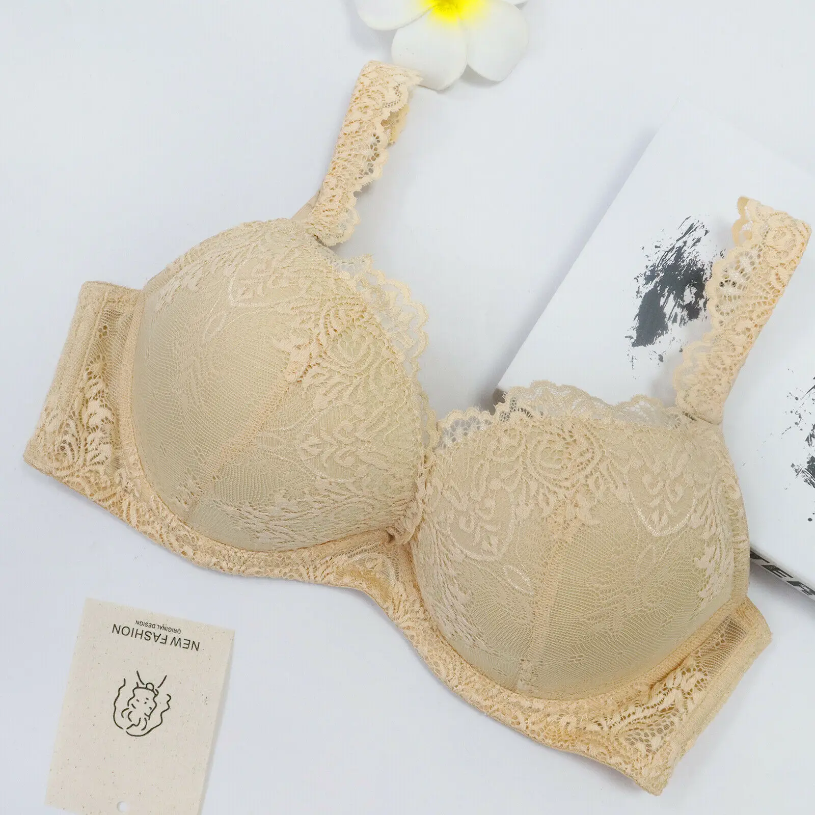 2022 Sexy Women's Bras Lace Thick Padded Ultra Push Up Bra Wire Embroidery Brassiere 65 70 75 80 85 90 95 100 A B C D DD E underwire bra