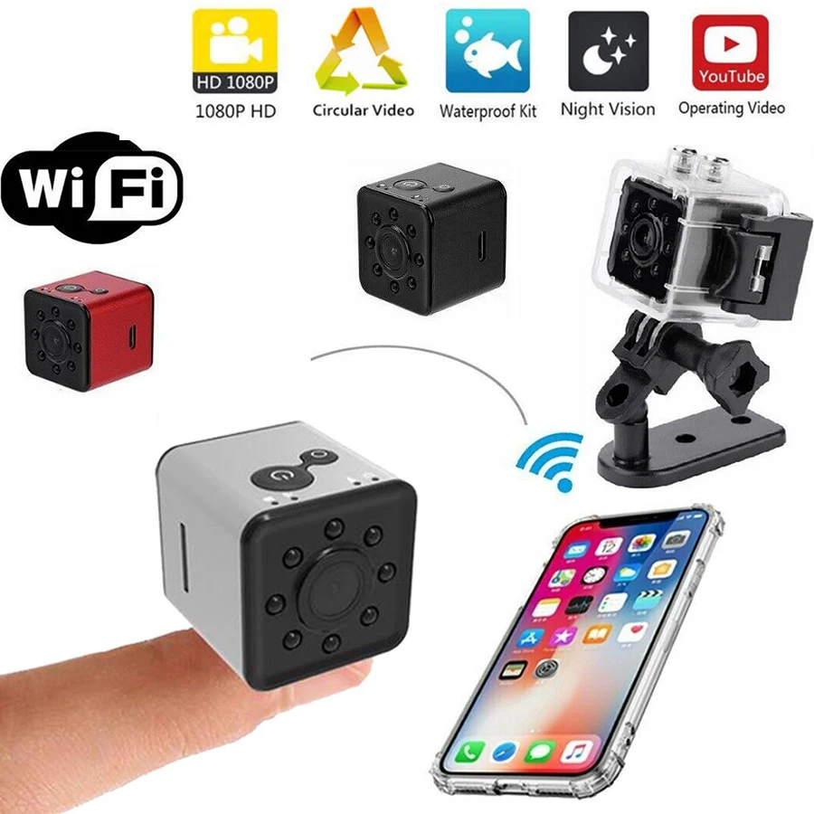 

Mini Cam WIFI Camera SQ13 FULL HD 1080P Night Vision Waterproof Shell CMOS Sensor Recorder Camcorder For Home Office
