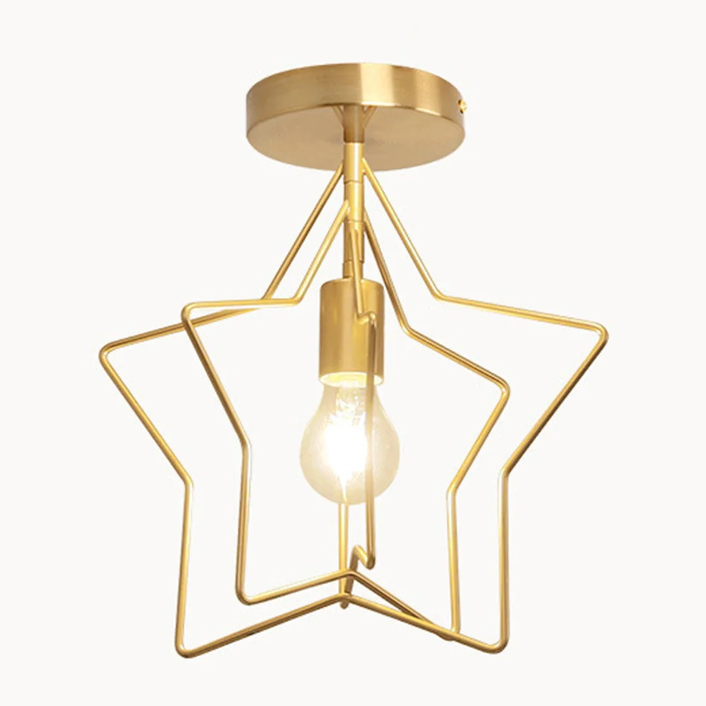 Billig Wohnkultur Bad Kunst Wohnzimmer Energiesparende Geschenk Sterne Und Kreise Eisen Einfach Installieren Decke Lampe Helle Herz Form