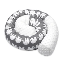 2 м детская кроватка бампер Подушка кроватка кровать малыша Подушка Хлопок слон печатных моющийся чехол