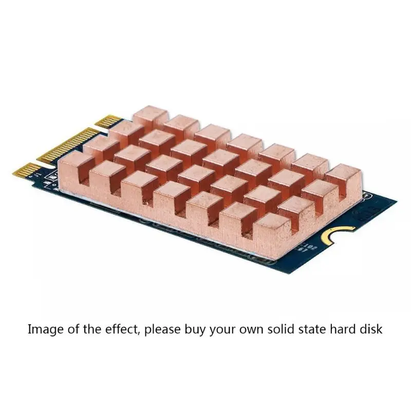 32x18 мм M.2 SSD 2260 NGFF 2242 ноутбук твердый жесткий диск ультра-тонкий медный радиатор охлаждения охладитель тихий радиатор