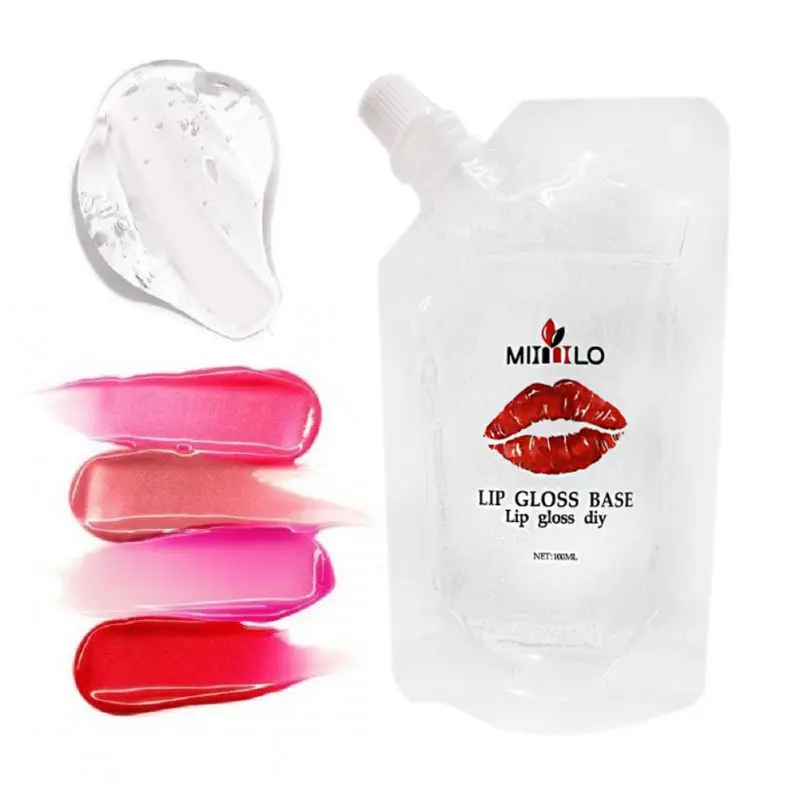 New 100ml Clear Lip Gloss Base Oil Non-Stick DIY Lip Stick Raw Material Gel For Lip Gloss Lipgloss Base Handmade 2020