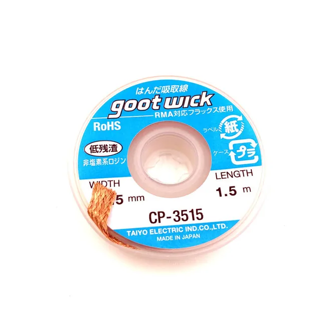 Original High Quality GOOT Desoldering Wick With Braided Copper Wire