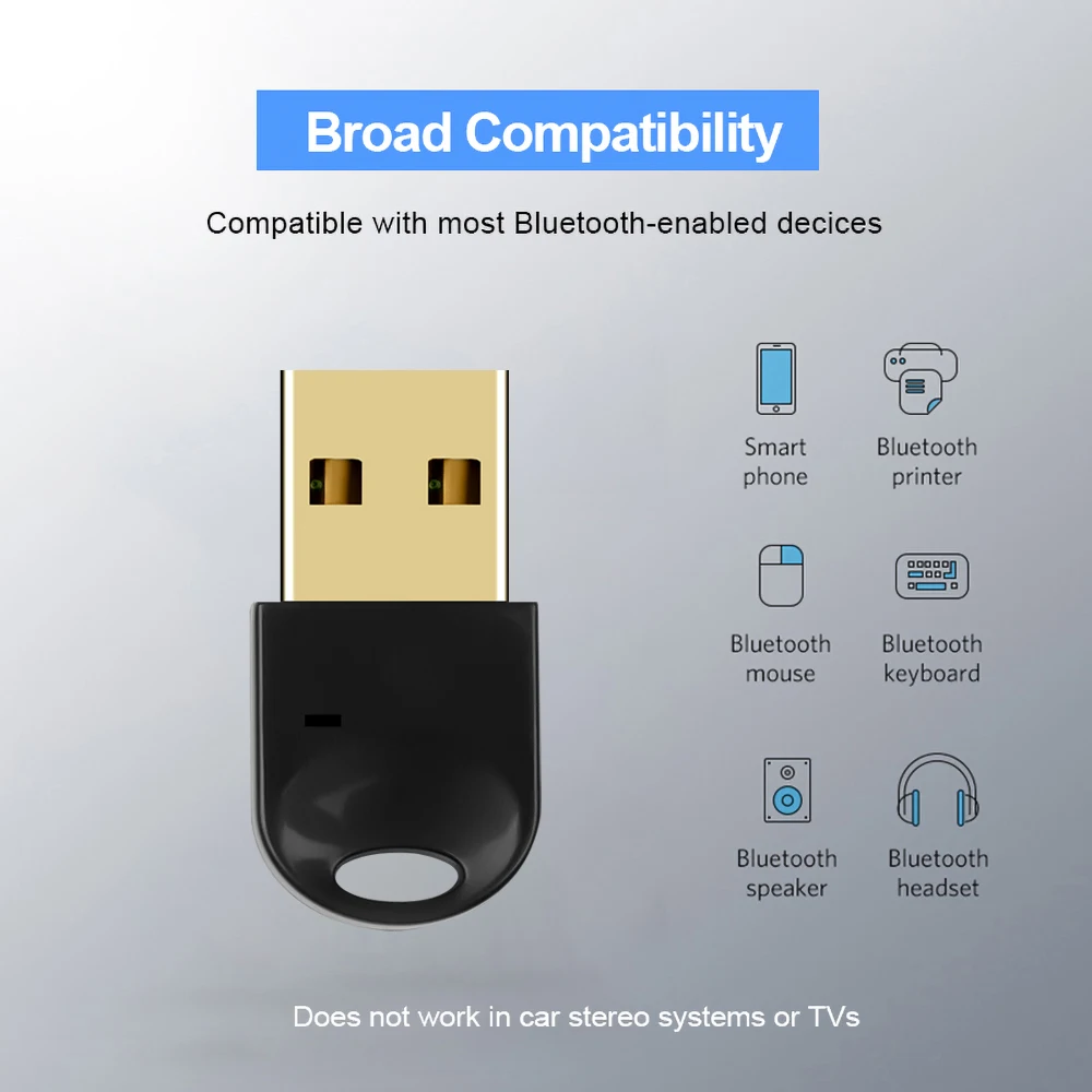 Беспроводной USB Bluetooth CSR 4,0 адаптер Bluetooth музыкальный звуковой приемник для ПК компьютерный динамик аудио/ps4 контроллер/приемник