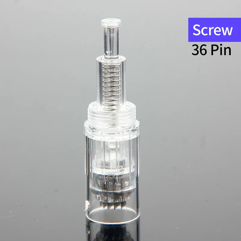 36 pin 10PCS Винт Dr. pen Dr. pen ручка иглы картридж иглы наконечники нано иглы для электрической микро-прокатки Dr. Pen штамп терапия сужение пор - Цвет: 36 pin 10PCS