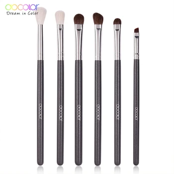 

Docolor 6pcs Makeup Brush Eye Shadow Blending Eyeliner Eyelash Eyebrow Make up Brushes Professional Eyeshadow Brush