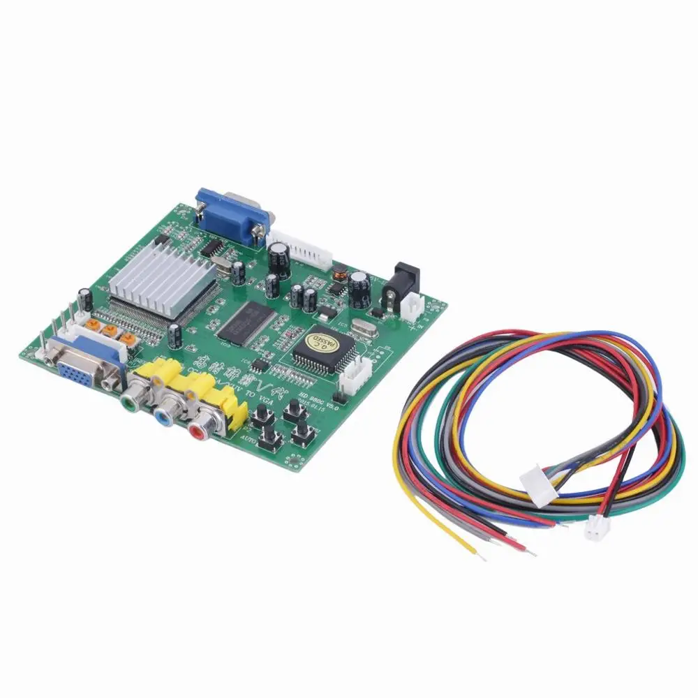 Новый RGB CGA EGA YUV К VGA HD видео конвертер доска HD9800 HD-конвертер плата GBS8200