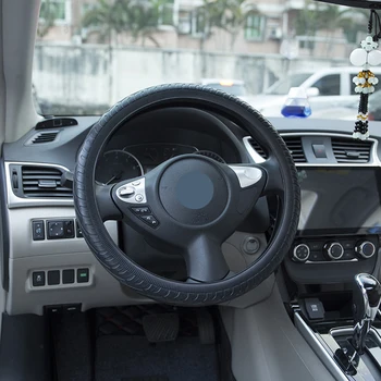 

1PCS Universal Car Silicone Steering Wheel Case Cover Anti-Slip Texture Soft Silicone Steering Covers Car Styling