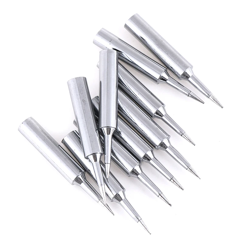 10PCS/Set 900m-T-I Pure Copper Soldering Iron Tip Lead-free Solder Tips Welding Head BGA Soldering Tools Branding Iron auto darkening helmet