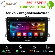 Ownice 1208*720 IPS Android 10.0 Jogador Do Carro DVD para VW Polo Golf Passat Tiguan Skoda Superb Yeti Rápida toledo Octavia Volkswagen
