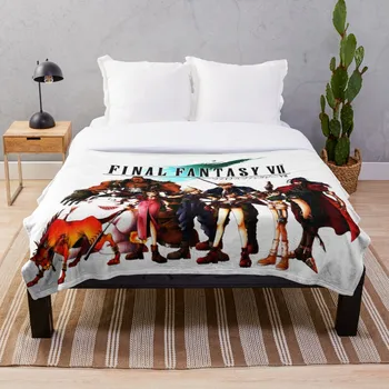 

Final Fantasy VII Throw Blanket Soft Sherpa Blanket Bed Sheet Single Knee Blanket Office Nap Blanket