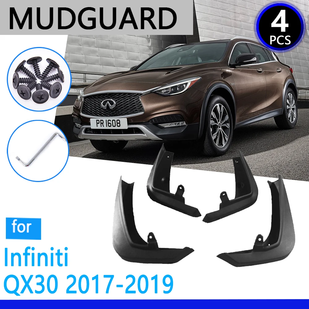 

Mudguards fit for Infiniti QX30 2017 2018 2019 Car Accessories Mudflap Fender Auto Replacement Parts