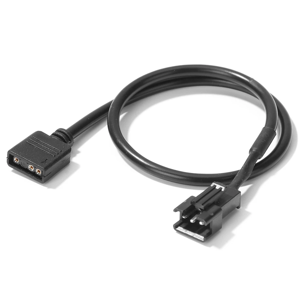 RGB Adapter Conversion Cable for PC LED Light Strip - 5V 3 Pin / 12V 4 Pin, 30cm Length Description Image.This Product Can Be Found With The Tag Names Computer Cables Connecting, Computer Peripherals, Motherboard, PC Hardware Cables Adapters