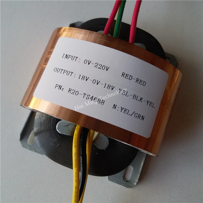 Трансформатор 15V 0 1A 12V R Core R20 под заказ 220 В 30 ВА двойной 15 18 24 медный защитный