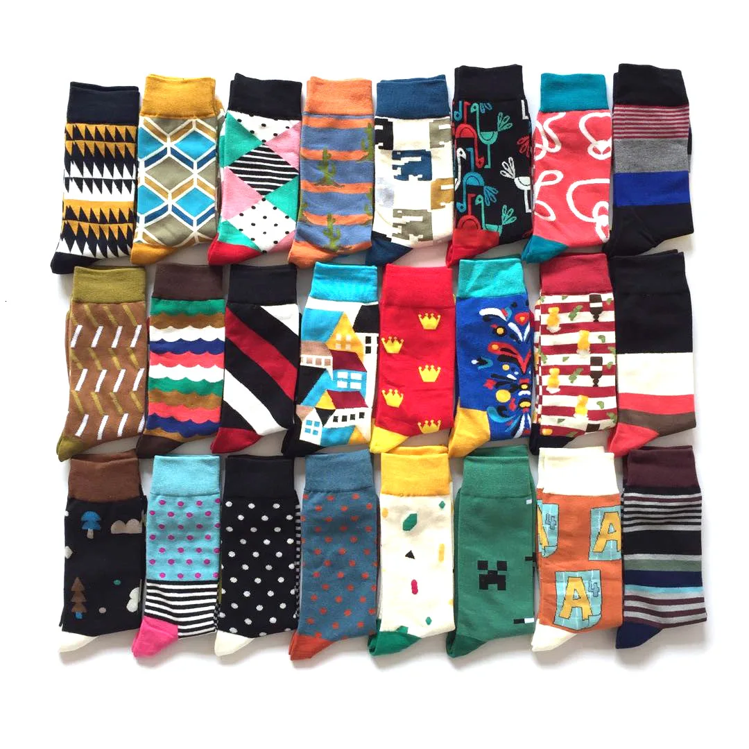Hot Sale Classic Autumn Winter socks Women Personality Art Van Gogh Mural World Famous Painting Female Socks Oil Happy | Мужская одежда