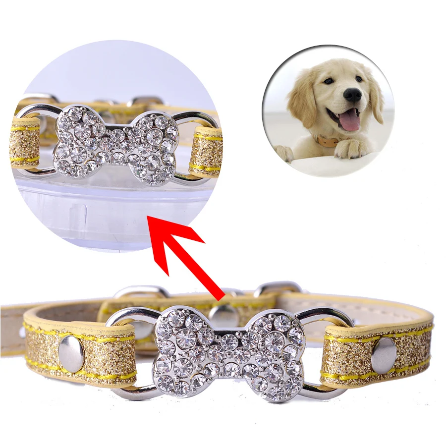 5Colors Pu Leather Cat Collars Rhinestones Bowknot Charm Pet Puppy Neck Strap Adjustable 8-11'' Cat Supplies 5Colors Pu Leather Cat Collars Rhinestones Bowknot Charm Pet Puppy Neck Strap Adjustable 8-11'' Cat Supplies